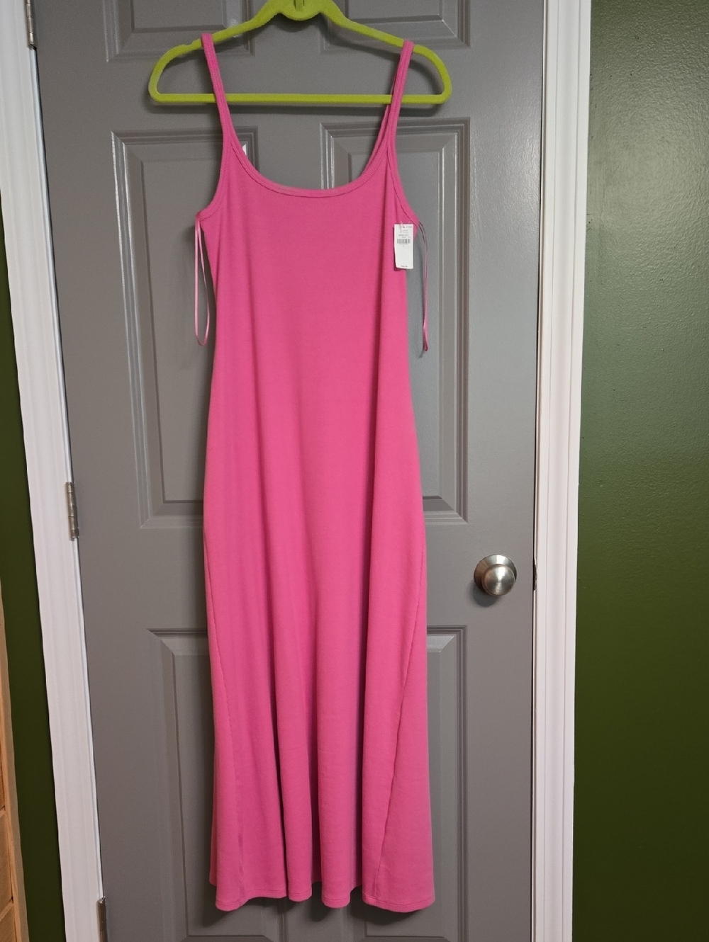Hot Pink Maxi Slip Dress
